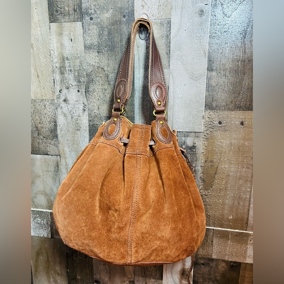 Brown Suede Bag - Picture 1 of 11